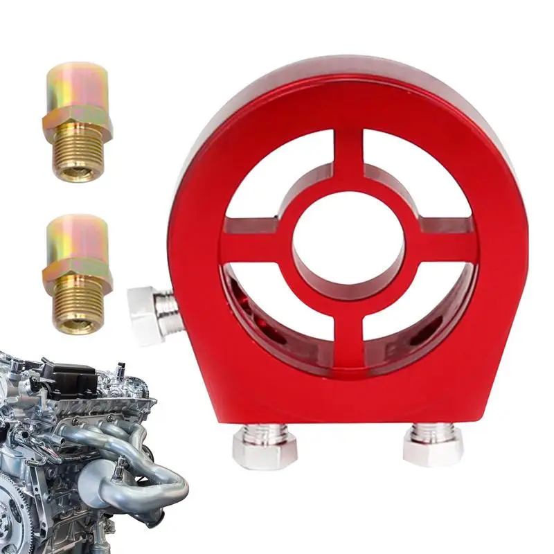 

Oil/Gauge Filter Sandwich Adapter Aluminum Oil Filter Cooler Sandwich Plate Oil Cooler Sandwich Thread Plate Adapter