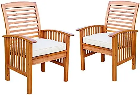 

Modern Acacia Wood 2 Tier Slatted Outdoor Coffee Table, 47 Inch, Brown