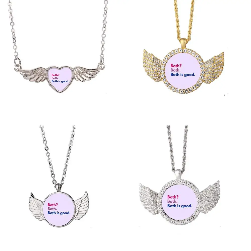 

Both Is Good Raj Angel Wing Necklace Beautiful Pendant Fashion Jewelry