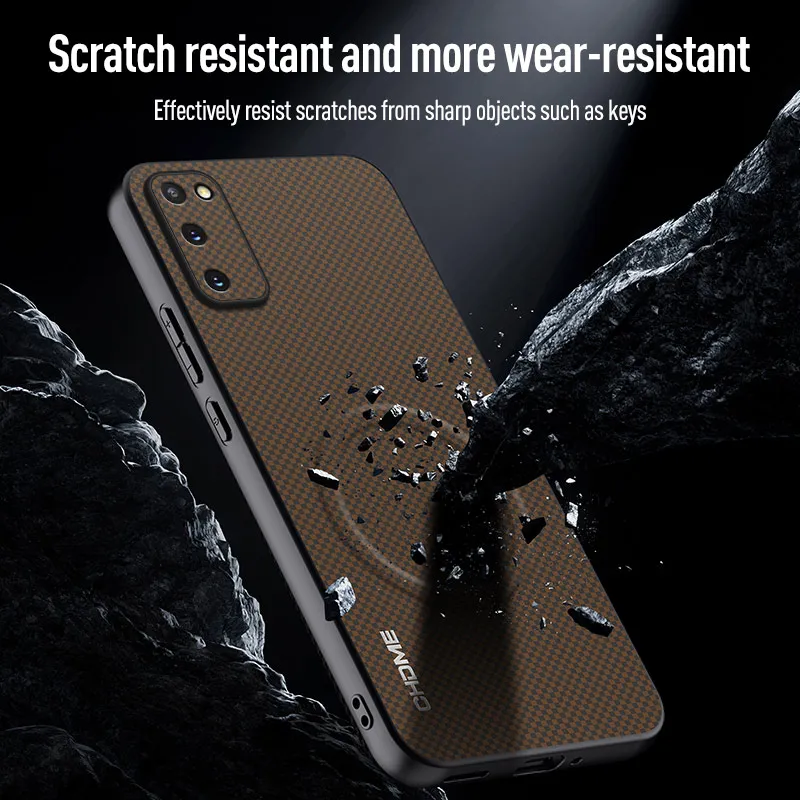 Фото Чехол для Samsung Galaxy S20 FE, роскошный автомобильный магнитный держатель для телефона, чехол для Samsung S20 Plus 5G, силиконовый противоударный чехол из ТПУ №5