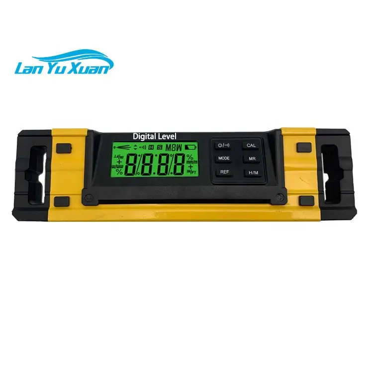 

IP54 Standard 9inch LCD Backlight Electronic Measured Level Meter Digital Level