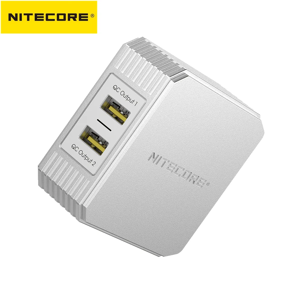 Оригинальный Nitecore UA42Q USB адаптер питания 36 Вт Быстрая зарядка 2 0 и 3 доступно порта