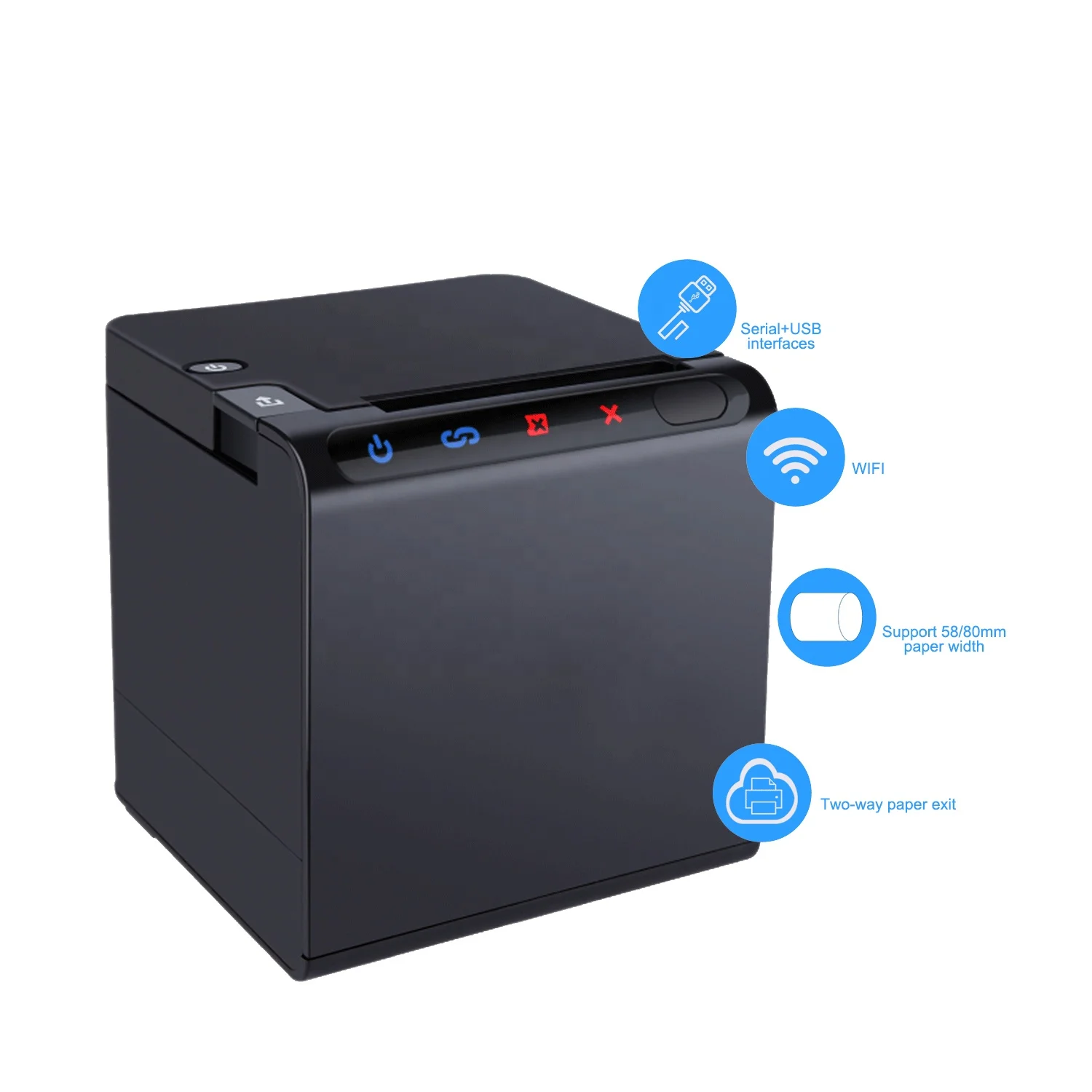 

Горячая Распродажа Android 58/80 мм WIFI USB термопринтер для чеков