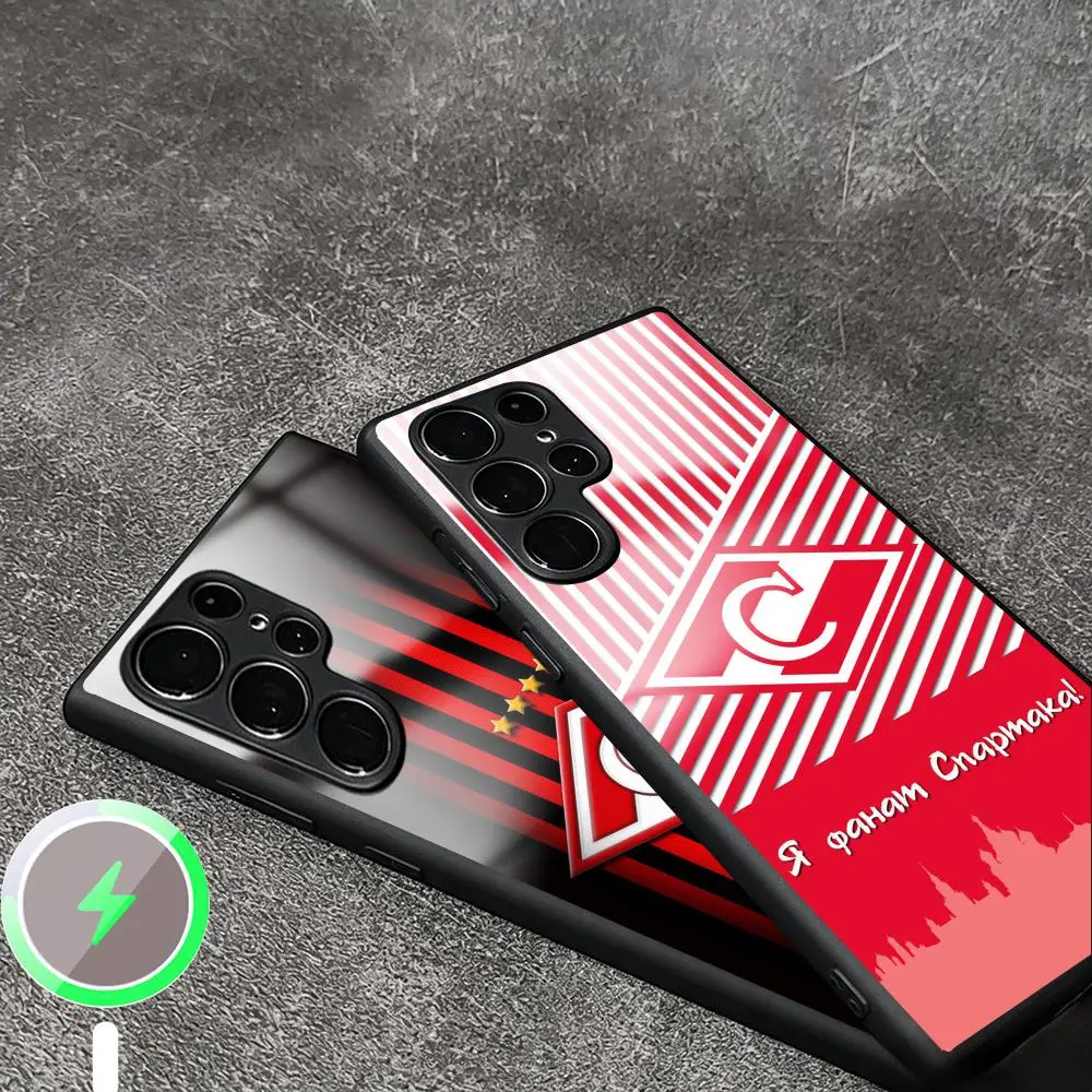 Фото Чехол для телефона FC Spartak Moscow для Samsung S26 S25 S24 S23 S22 S21 Plus Ultra Fold A Glass Magnetic Case №3