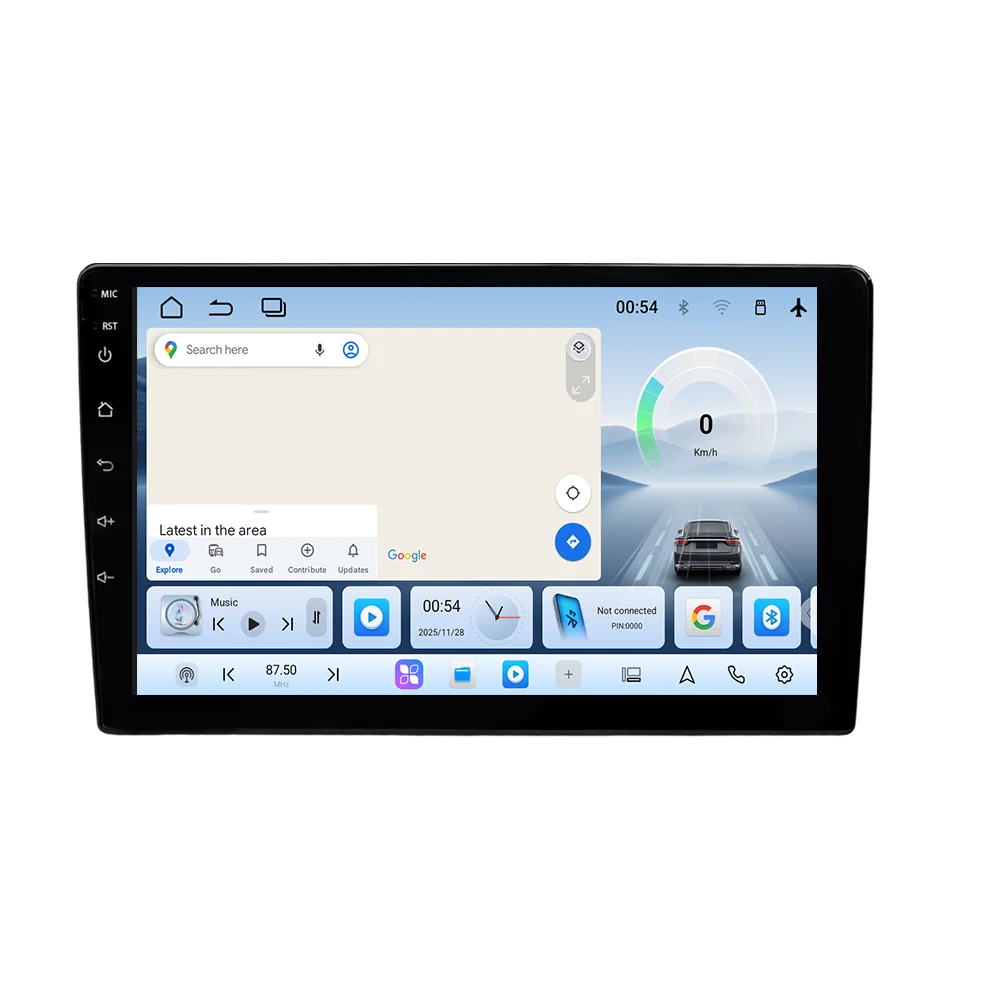 Фото Автомобильный мультимедийный плеер SL32 ASR8662 на Android 15 с 8-ядерным процессором, мощным автомобильным радио и сенсорным IPS-экраном с 360-градусным DSP для универсальных автомобилей №1