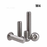 m4 304 a2 stainless steel socket round head cap screw length 4mm 150mm product details