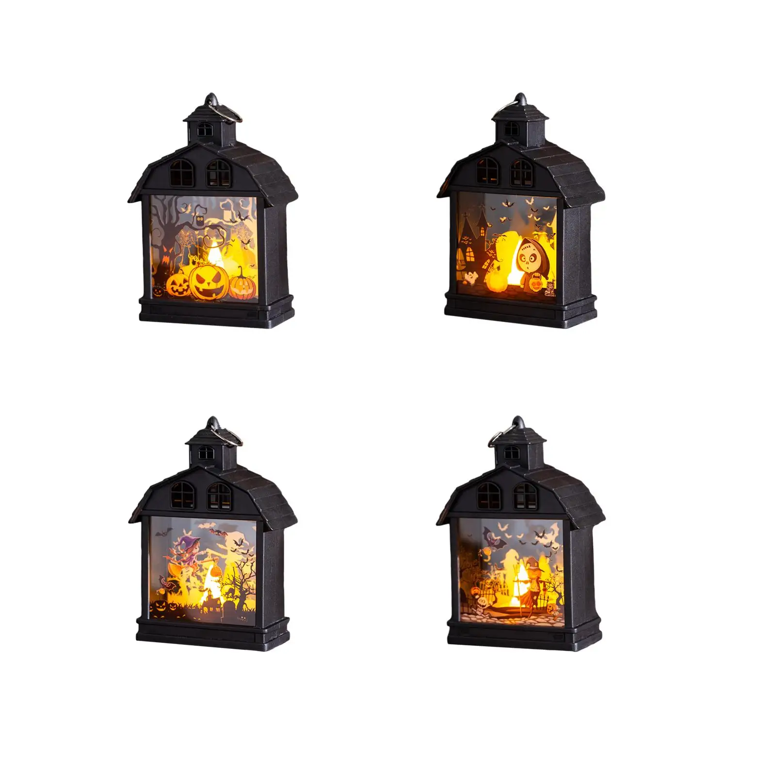 

Halloween Lanterns LED Night Lights Home Table Outdoor Indoor Candle Lantern