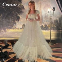 ivory white sequin evening dresses a line sweetheart prom dresses glitter sweep train wedding dresses vestidos de fiesta