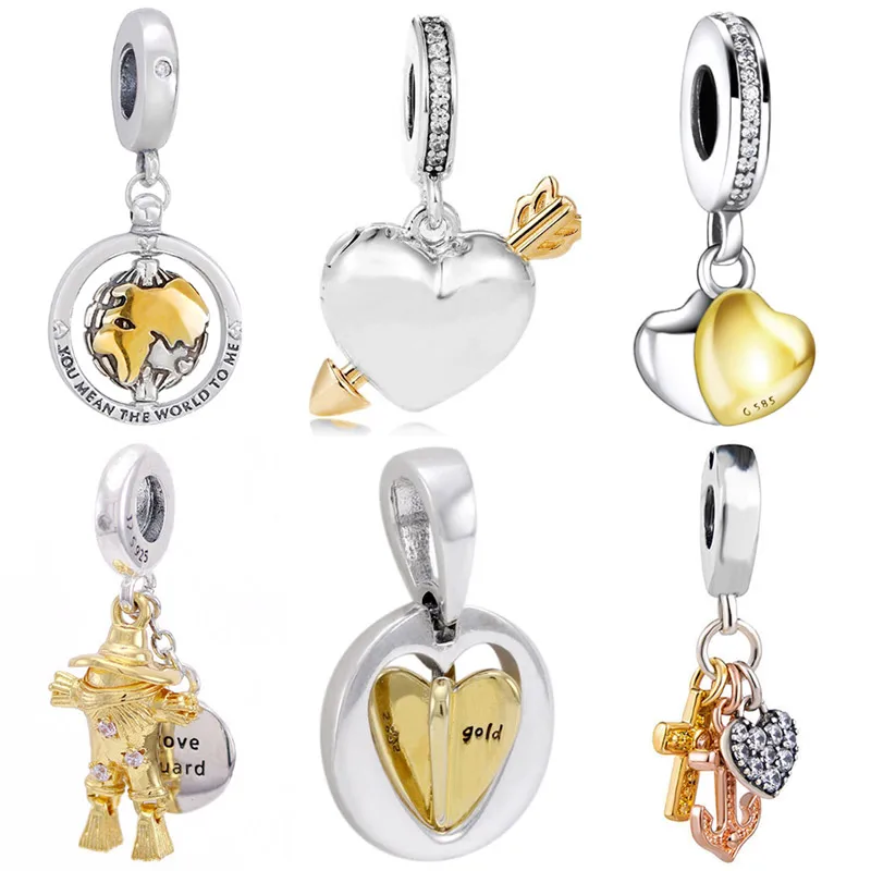 

Подвеска из серебра 925 пробы с блестящим пугалом и стрелой любовной мамы