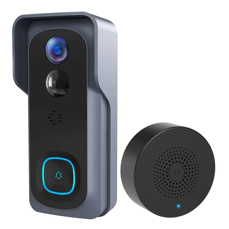 Wireless Video Doorbell Camera With Chime,1080P HD,Human Detection,Night Visionip65,Rechargeable Battery,For IOS&Android