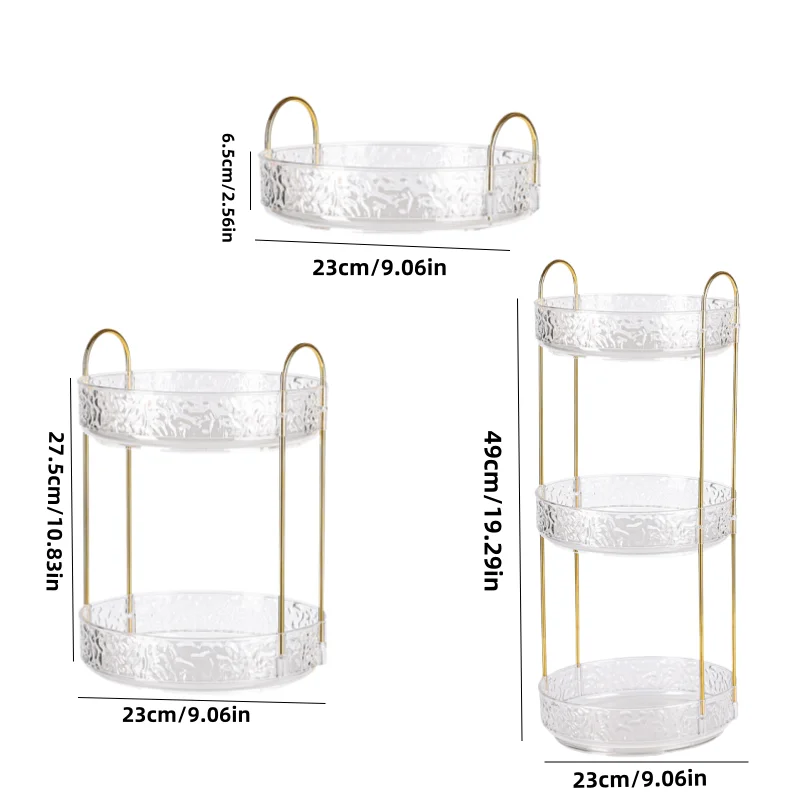 Роскошная Многоуровневая Вращающаяся Полка Для Хранения Косметики Духов И Ухода