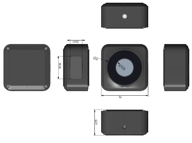 XT-240 Чистая твердотельная вспышка 3D-лидар диапазон 25 метров 3D-точечное облачное