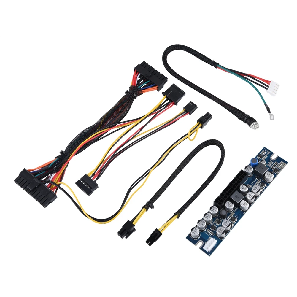 

ПК PSU DC 12 В вход 300 Вт компьютерный модуль питания с 24-контактным подключением/AUX/ SATA кабелем ПК