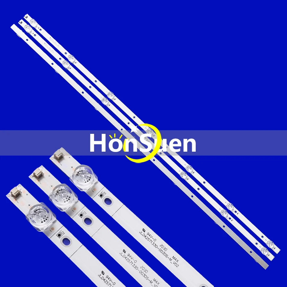 3 шт./комплект светодиодные ленты для HISENSE 43 TV H43A6140 H43A6140UK LB43051 V0 JHD425S1U51-T0L2 S0 FM