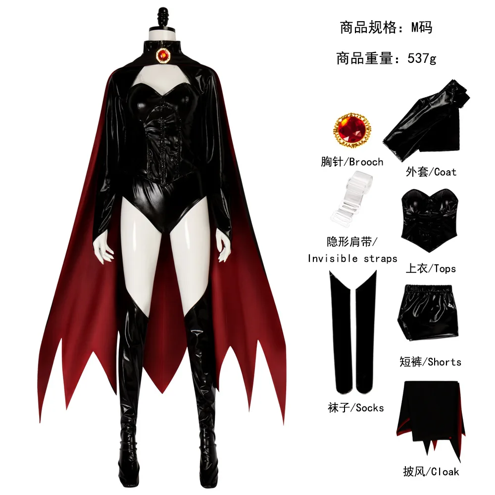 Madely Cosplay Madelyne Pryor Costume Movie Super Villain X Oufits Female Women Cloak Fantasy Outfits Halloween Carnival Suit