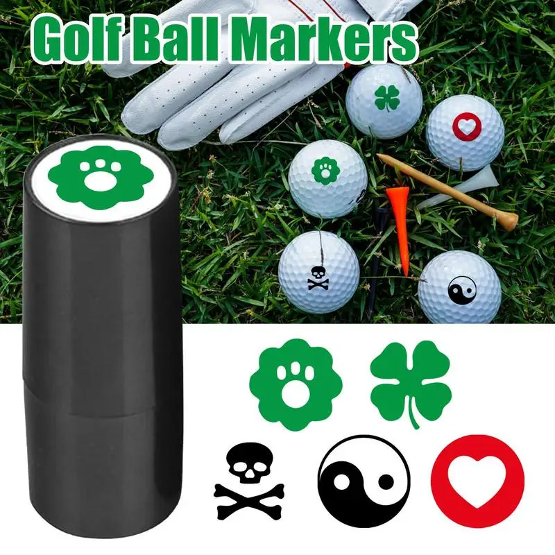 

Golf Accessories Ball Stamp Golf Ball Marker Stamper Waterproof Stamper Automatic Oil Out Photosensitivity Lasting Quick Dry