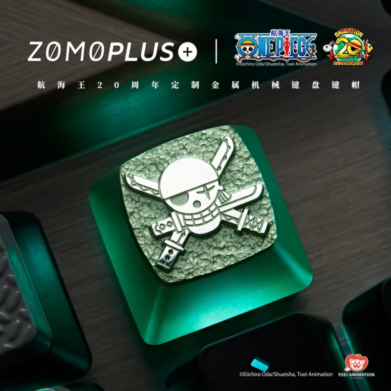 Новые Zomoplus One Piece Luffy Zoro персонализированные металлические колпачки для клавиш