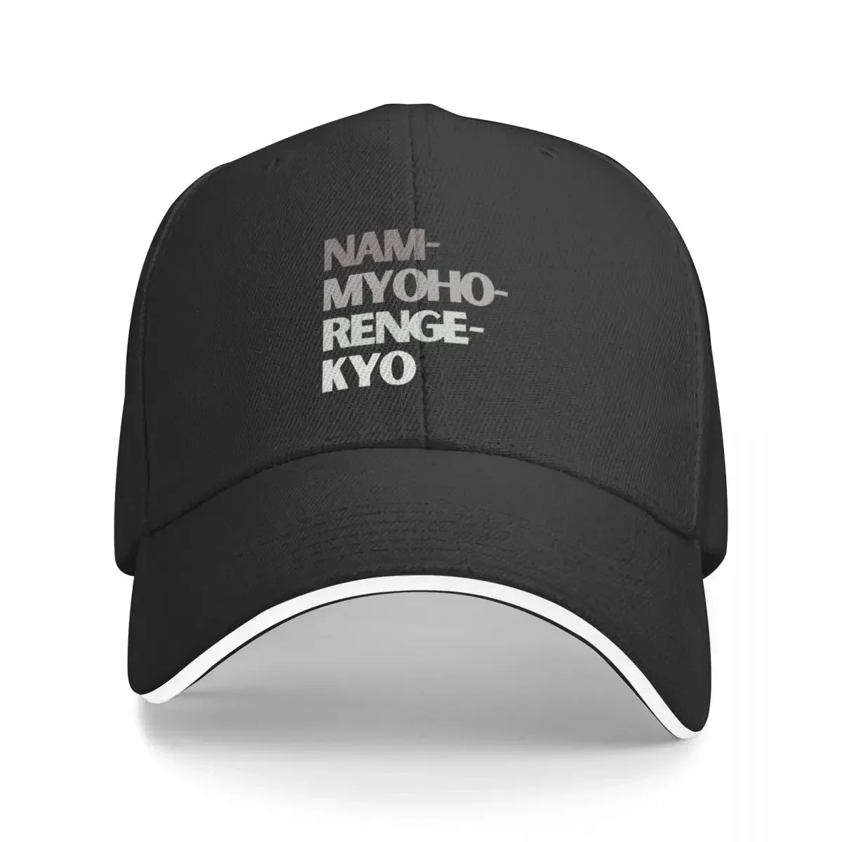 Nam-Myoho-Renge-Kyo градиентная серая бейсболка