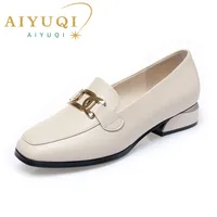AIYUQI Women's Shoes Spring 2022 New Women's Mid-heel Shoes Comfortable Work Mom Casual Square Head Ladies Shoes