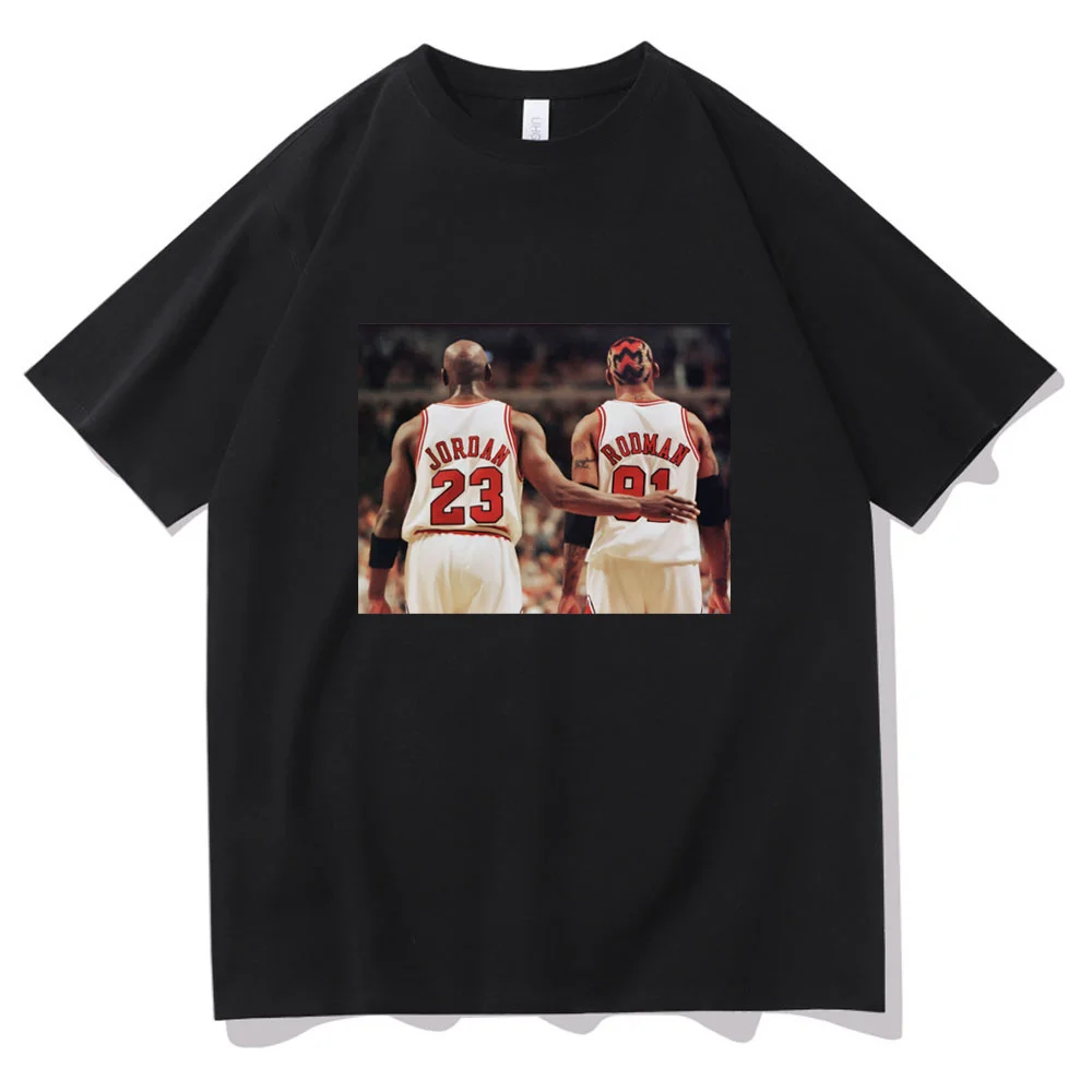 

Dennis Rodman T Shirt Summer Men Women Hip Hop Style Tee Boy Basketball Clothes Mob Travis Scotts Astroworld Cotton Tshirt Tops