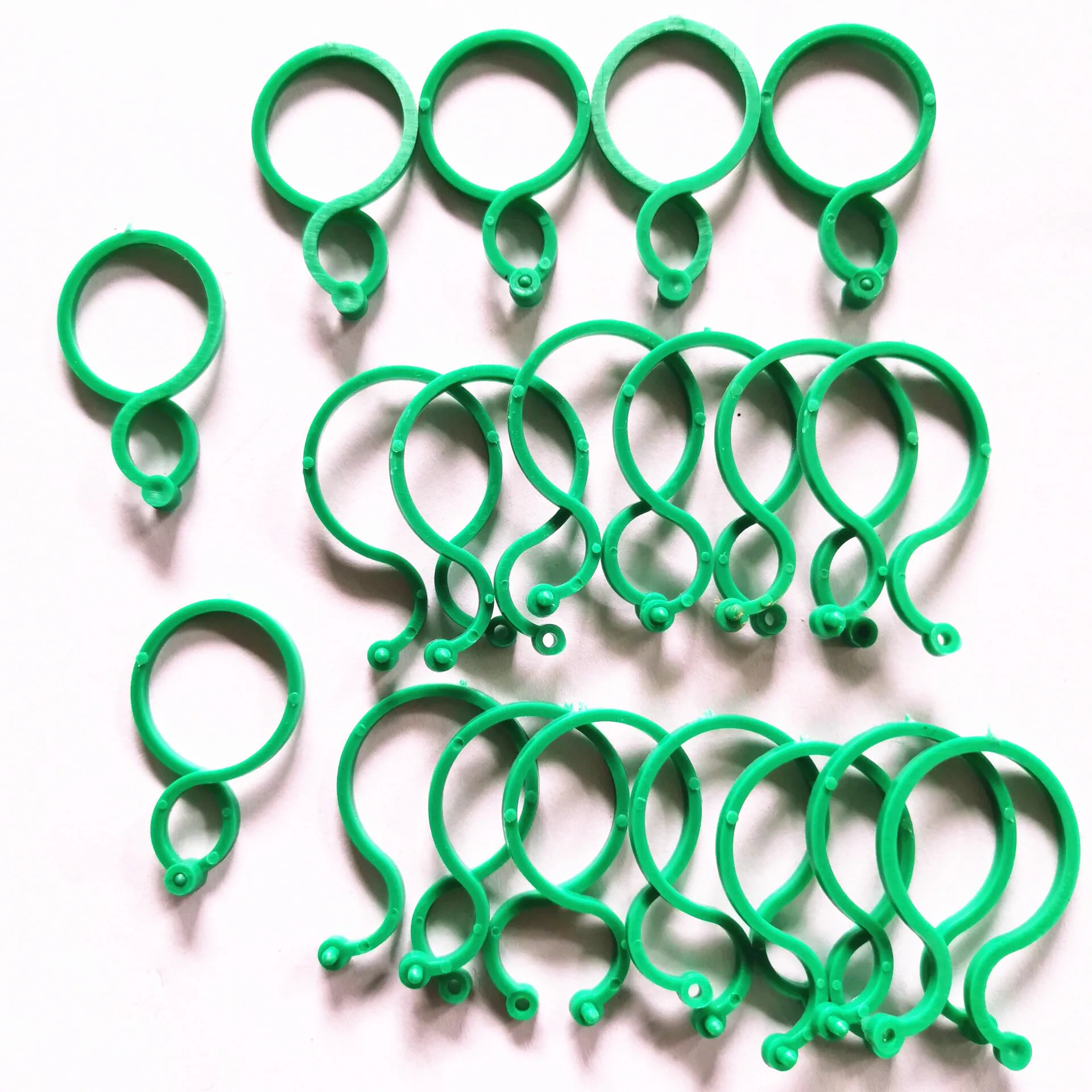 

100pcs Plastic Garden Plants Flowers Tied Bundle Branch Clip Clamping Tools Rattan Vines And Vegetables Fixing Unit