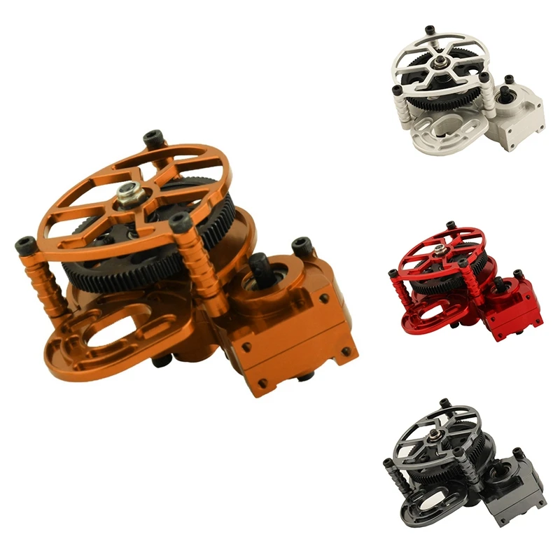 

1 Piece Assembled Transmission Gearbox Upgrades Part Accessories For Axial SCX10 I II AX10 1/10 RC Crawler Car Yellow