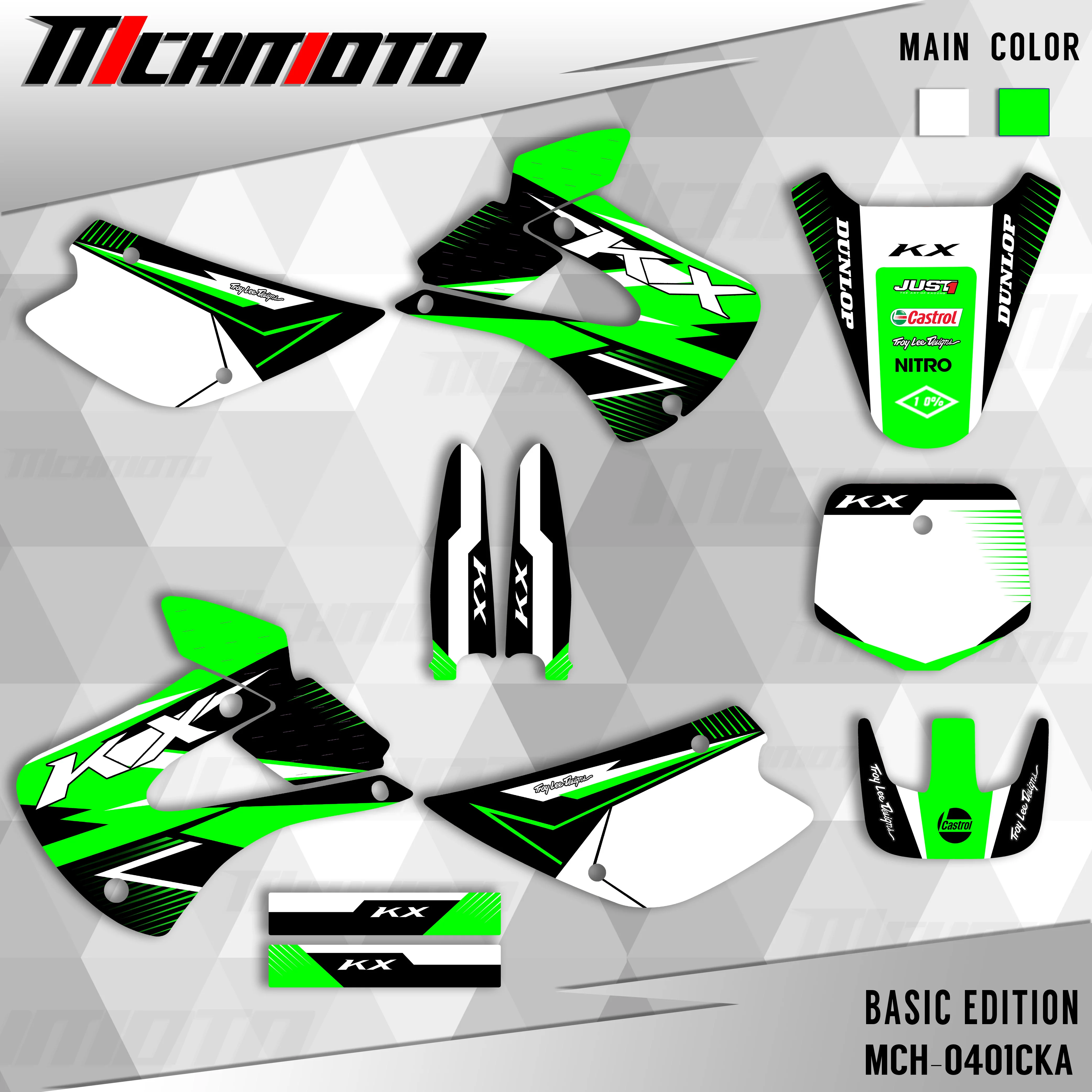 Наклейки для KAWASAKI KX 85 KX85 KX100 KX 100 1998-2013