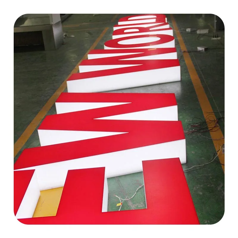 

customized company signs led acrylic light channel letters outdoor shop sign backlit logo 3d letters signs