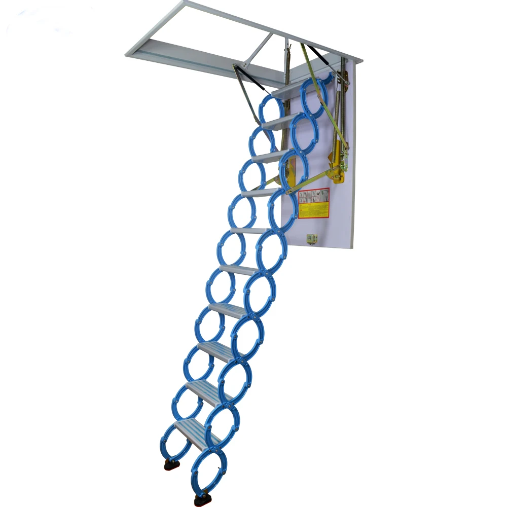 

Синяя Крытая ступенчатая чердачная лестница из титанового магниевого сплава