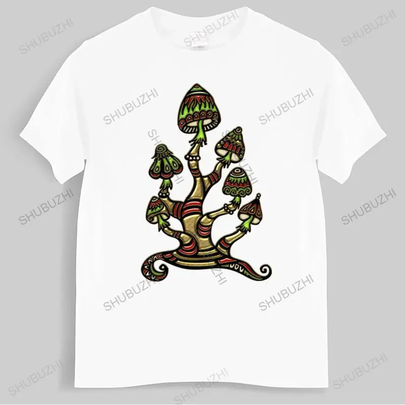 

Модная брендовая футболка, Мужская футболка с рисунком грибов, сосудов, психоделического пресса, мир, хиппи, радуга, унисекс футболка