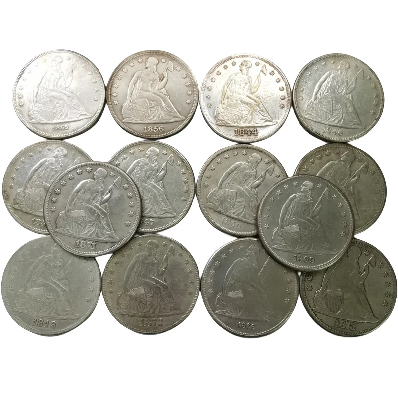 США сидение свобода доллар Посеребренная копия больше даты и мятного цвета на