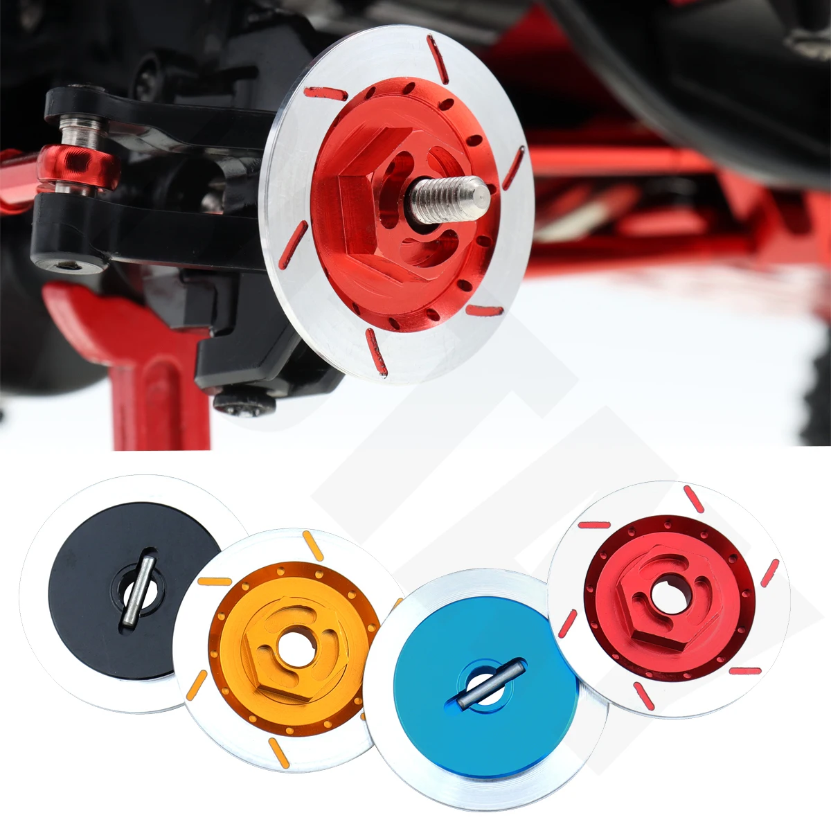 4 шт. металлический тормозной диск колесный обод металлический шестигранный адаптер для 1:12 MN86 MN86S MN86KS G500 4WD X5XE Альпинизм Радиоуправляемый автомобиль запасные части