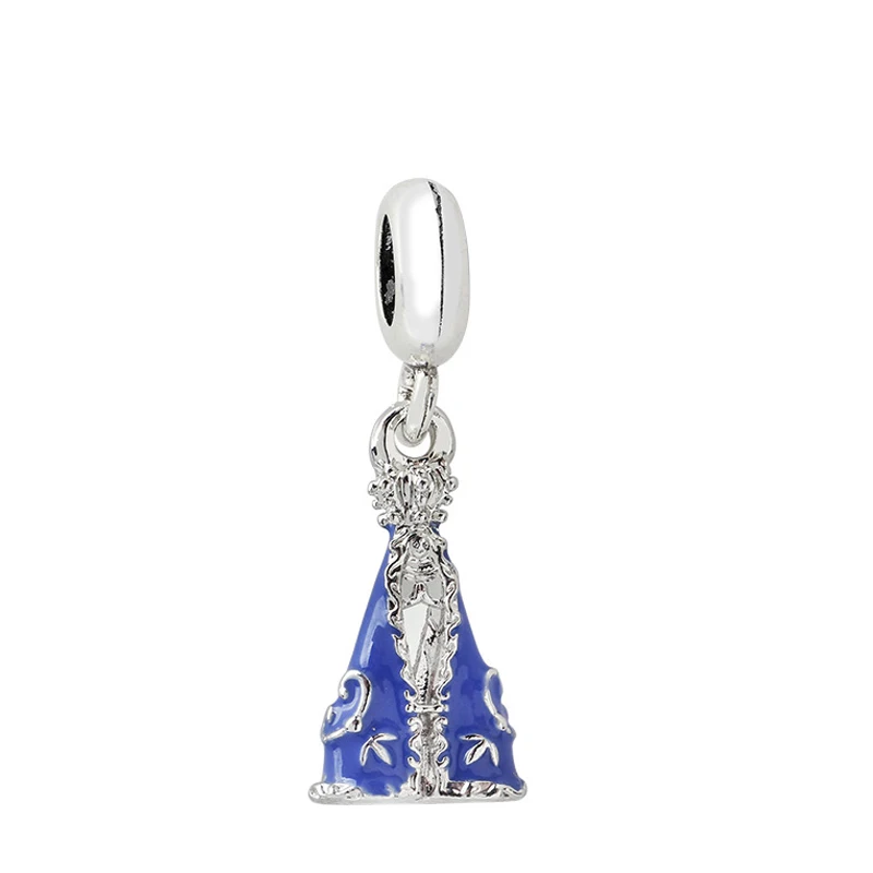 

Fit Pandora Nossa Senhora Aparecida Charm Disney Elsa Skirt Princess Dress Pendant for Jewelry Making Women Bracelet Accessories
