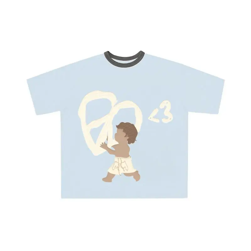 

Футболка мужская хлопковая в стиле хип-хоп с принтом ангела