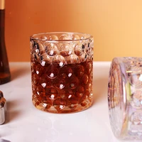 creative bead point whiskey cup home juice glass breakfast cup net red ins transparent wine glass