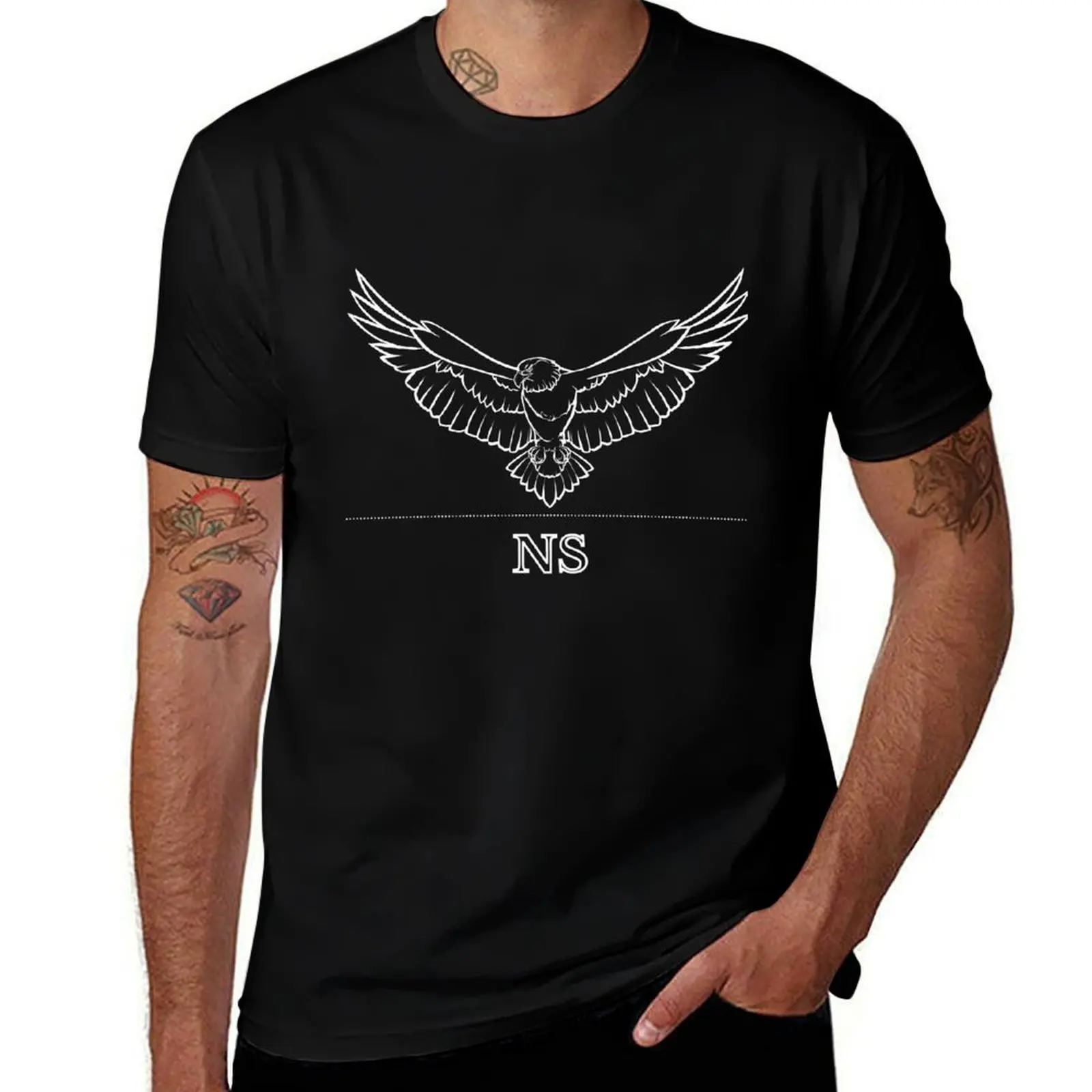 Фото Футболка White Eagle NS, минималистичная, повседневная, с коротким рукавом. №1