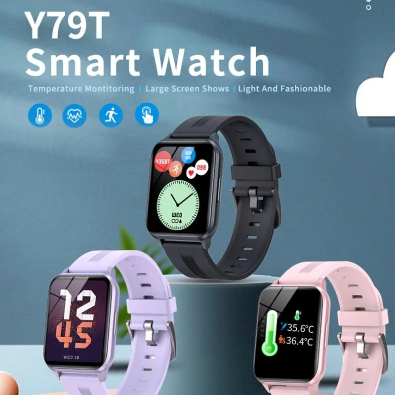 

Smart Watch 1.69 inch For Women Y79T Ip68 Waterproof Sport Men Smartwatch Woman Heart Rate Fitness Tracker Watches