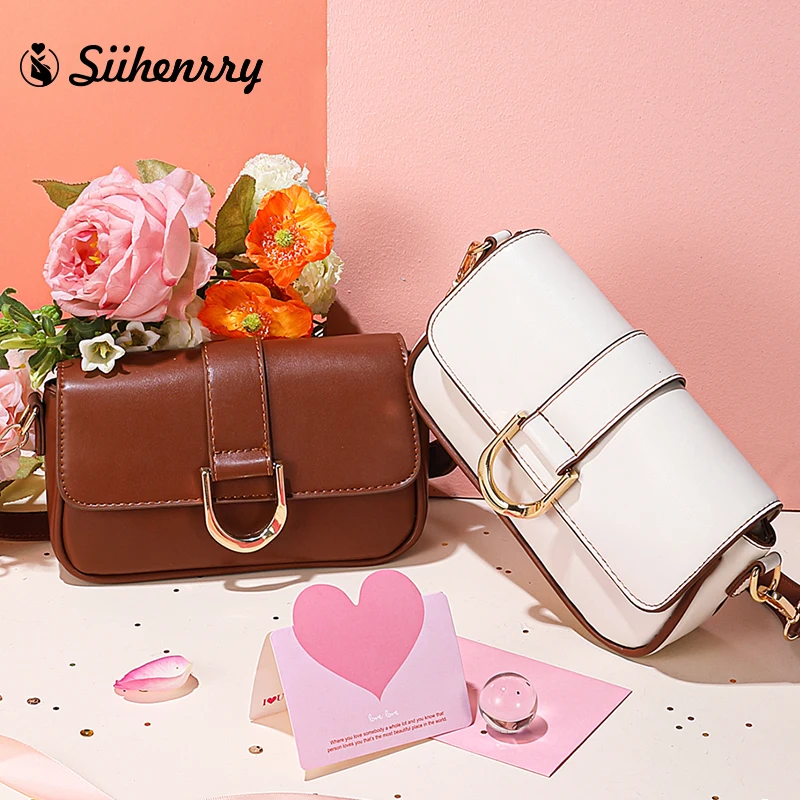 

SIIHENRRY Fashion Luxury Women's Bags Casual Shoulder Cross-Body Bag's Leather Large Capacity Handbag Valentine's Day Gift