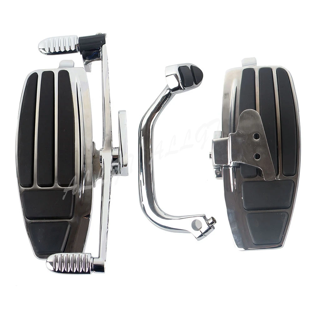 

Floorboard Kit For Honda Goldwing GL1800 2001-2009 2010 2011 2012 2013 2014 2015 2016 2017 Driver Footboard New Chrome & Black