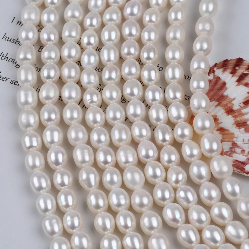 

Пряди из натурального пресноводного жемчуга 7-8 мм, оптом