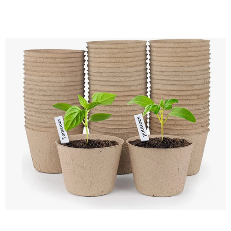 

Peat Pots, 70 Pcs 4 Inch Plant Starting Pots With Drainage Holes Biodegradable Plants Pots With 20 Plant Labels