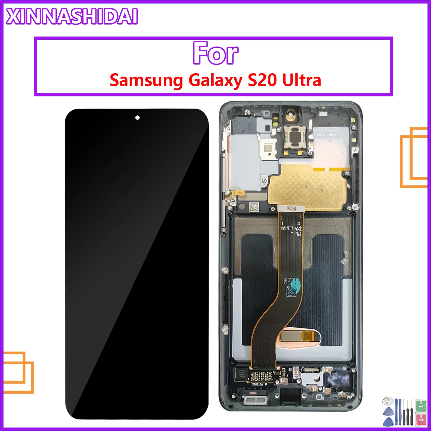 

For Samsung Galaxy S20 Ultra LCD Display Touch Screen Digitizer For Samsung Galaxy S20 Ultra G988F Working Assembly LCD Display