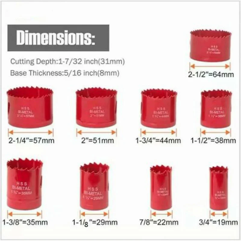 Трубчатый патрон для труб 60 градусов 14 шт. набор корончатой пилы по металлу