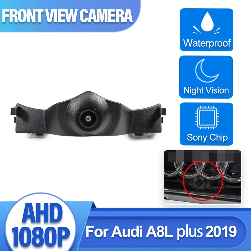 

Car Front View Camera Car Front View Mark Parking System CCD AHD Night Vision Waterproof Driving Safety For Audi A8L plus 2019