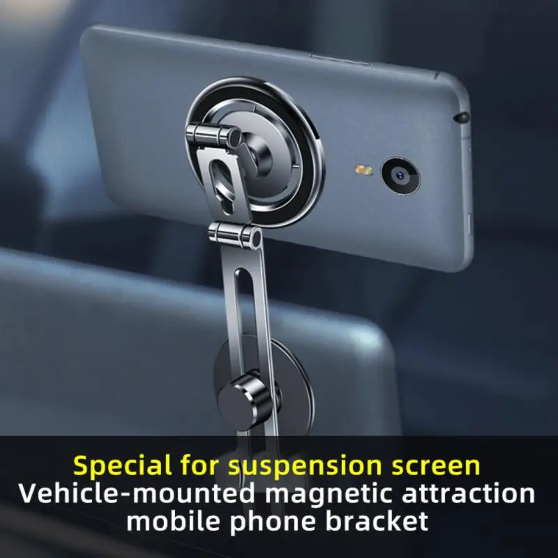 

Portable Magnetic Bracket Folding Suction Car Holder Mobile Cell Phone Holder In Car Magnet Mount Magnetic Suction Car Holder