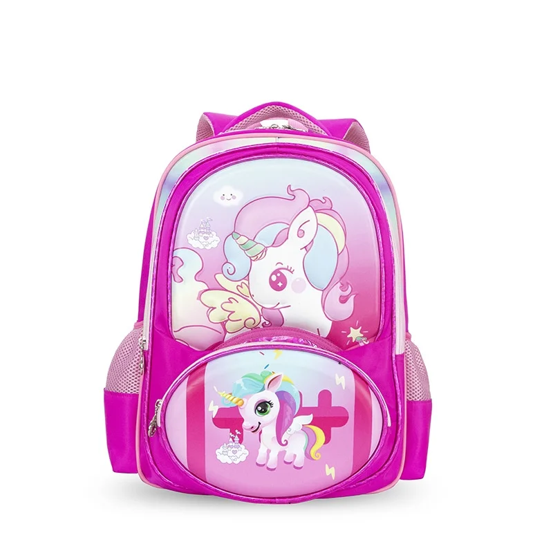 3D Unicorn Fashion Children Anime Backpacks New Girls Princess Primary School Students Cartoon Large Capacity Schoolbags Hot