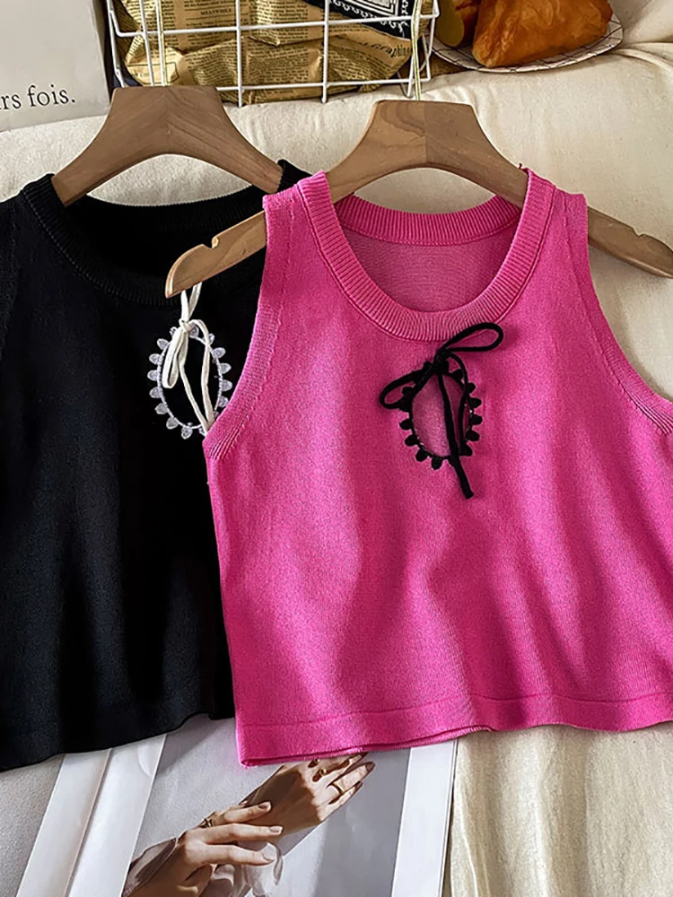 

HELIAR Women Cotton Tank Tops O-Neck Knitted Women Straps Tops Camis Sleeveless Plain Tank Tops Women 2022 Summer