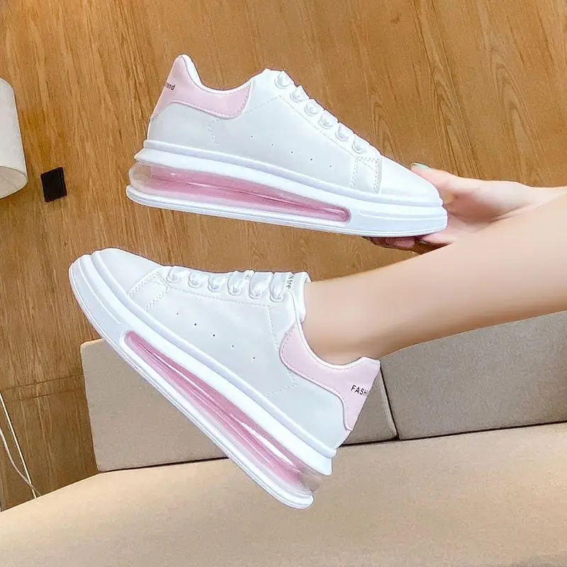 

Ladies Leather Sneakers, Non-slip, Lightweight, White Casual Shoes 2022 platform shoes zapato tenis de seguridad mujer