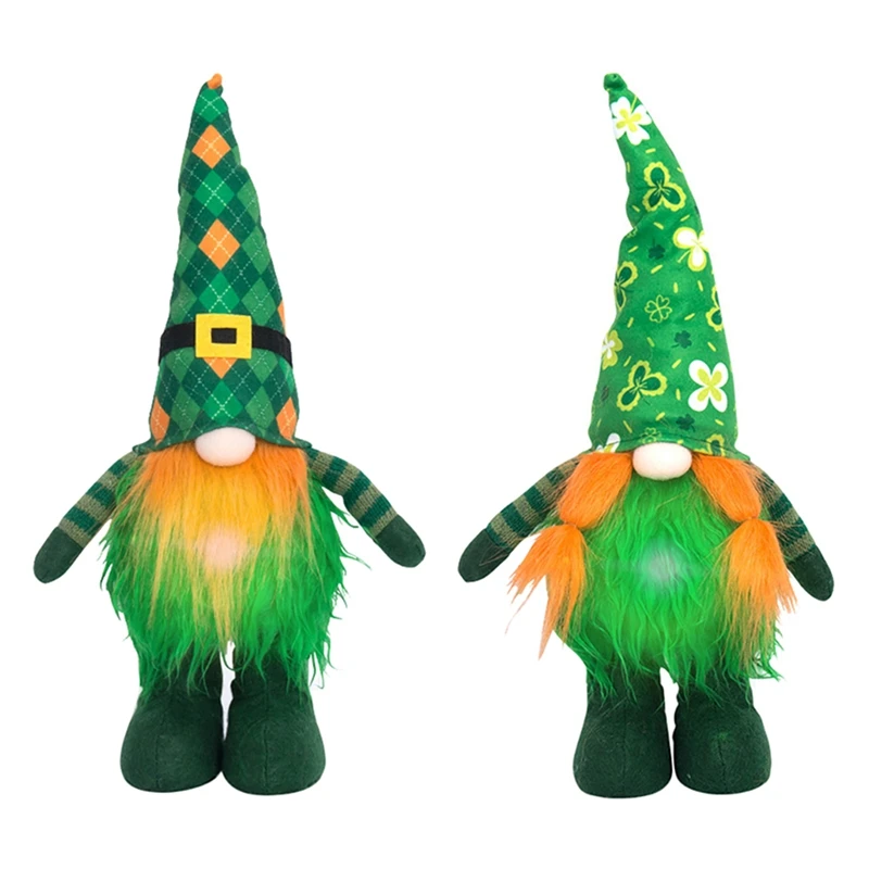 

2 упаковки, декоративные фигурки гномов ко Дню Св. Патрика