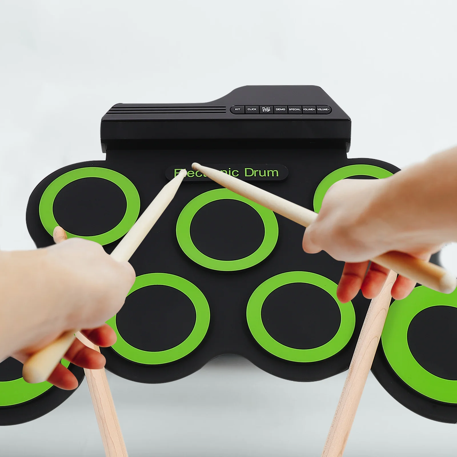 Портативная барабанная установка для детей электронные взрослые ручной